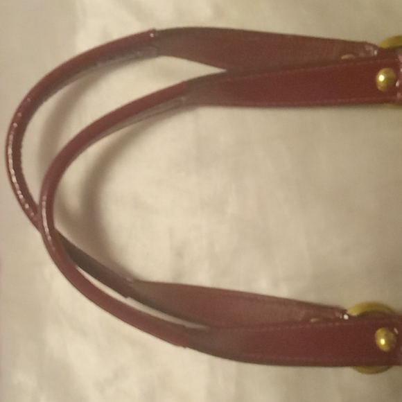 Authentic Coach Bag.   Cranberry Color.  Great for Fall or the Holidays! - Picture 5 of 15